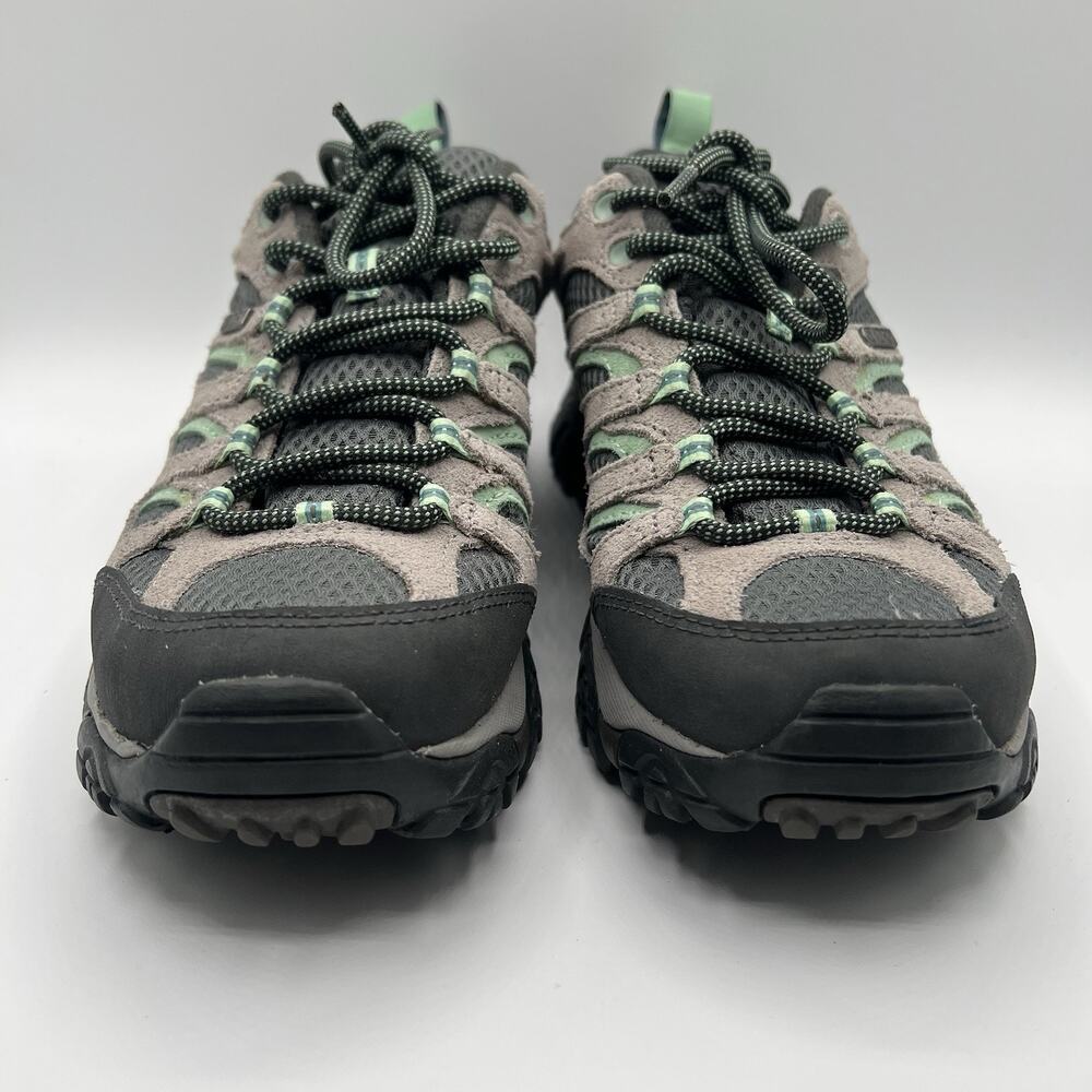 Merrell Moab Drizzle Mint Women’s Hiking Shoes 8 M-Dry Waterproof Trail Sneakers